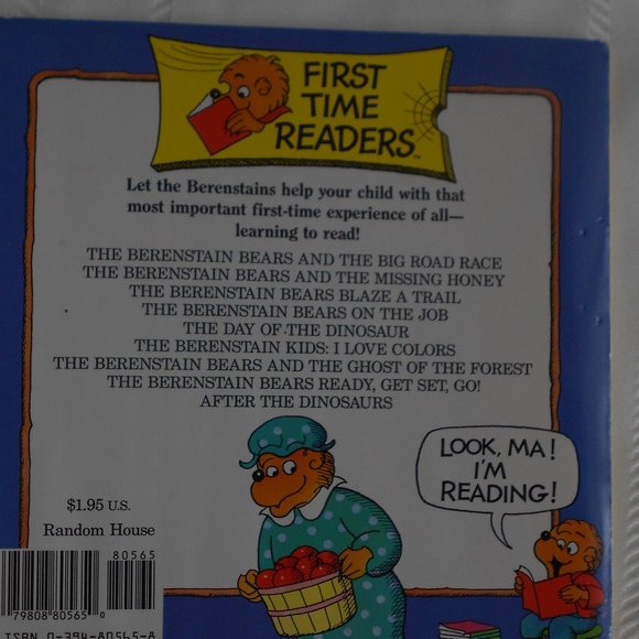 The Berenstain Bears " Ghost of the Forest" Paperback Book 1988 - Picture 3 of 4